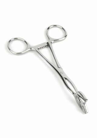 Mr. Steel Cube Tongs V Shape - stalowe szczypce z blokadą, szeroki uchwyt