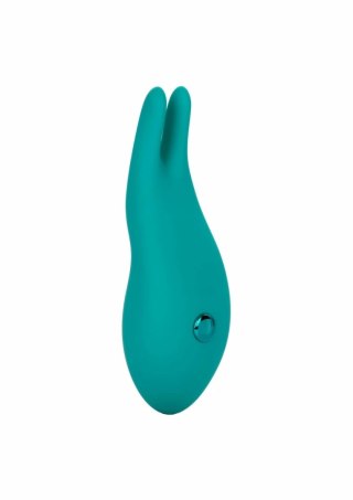 CalExotics Pixies Bunny silikonowy mini masażer dwustronny 10 trybow fioletowy