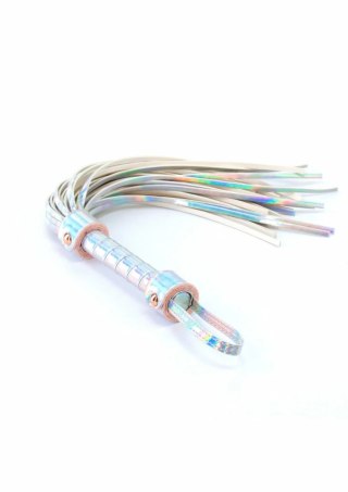 Cosmo Bondage Flogger holograficzny bat z regulacją Rose Gold