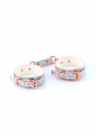 Cosmo Bondage Wrist Cuffs holograficzne kajdanki na nadgarstki regulowane