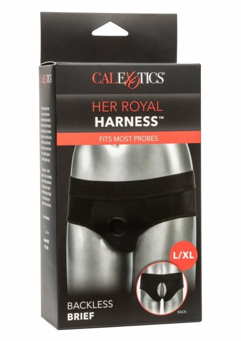 CalExotics Her Royal Harness Backless Brief L/XL - komfortowy pas intymny