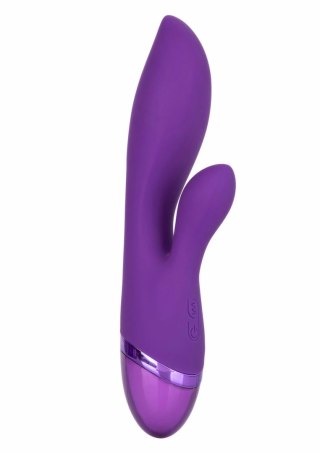 Aura Dual Lover silikonowy masażer dwusilnikowy 12 trybow fioletowy