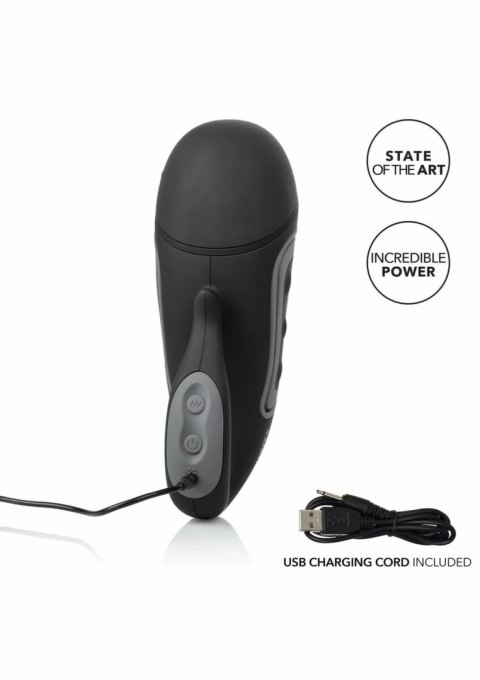 CalExotics Optimum Power Rechargeable Grip-N-Stroke - maszyna intymna z 2 wymiennymi wkładkami PureSkin