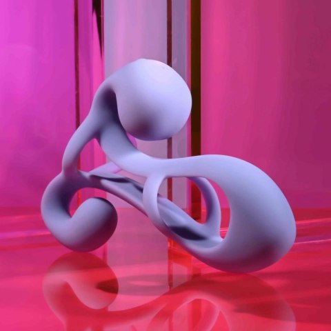 Playboy Fantasy Cage Wearable Vibrator lawendowy, silikonowy, 13,6 cm