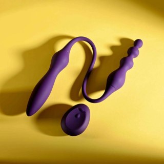 Playboy This & That Double Vibrator fioletowy 10 trybow wodoodporny