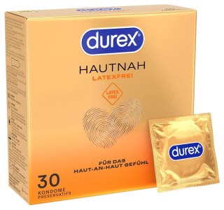 Durex Hautnah Latex Free 30 szt. - prezerwatywy bez lateksu, anatomiczne