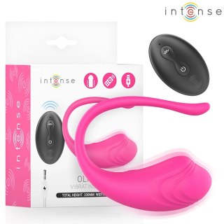 Intense Olivia Pink - Wibrujące jajko z pilotem, USB, rożowe