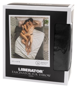 Liberator Faux Fur Fascinator Black narzuta dwustronna 183x137 cm