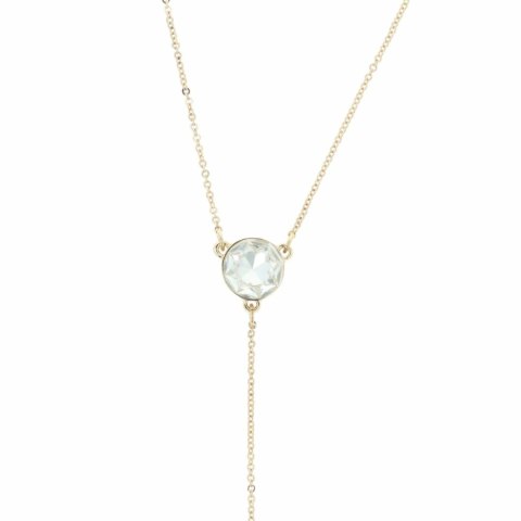 Otazu Harmony Crystal Anklet Transparent - Bransoletka na kostkę z kryształem One Size