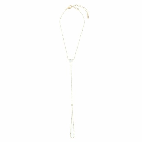 Otazu Love Anklet Crystal Heart Transparent - Bransoletka na kostkę z kryształem One Size