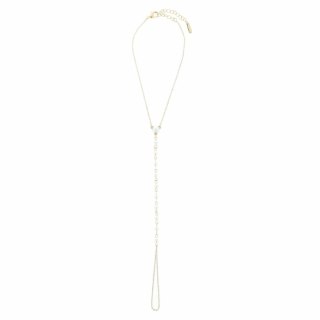Otazu Pearl Anklet Cream - Bransoletka na kostkę z perłami, regulowana One Size