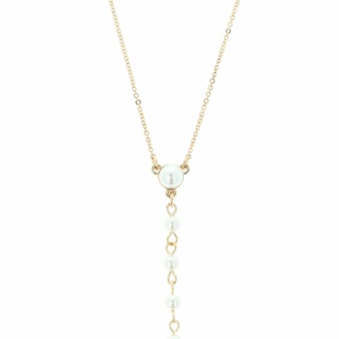 Otazu Pearl Anklet Cream - Bransoletka na kostkę z perłami, regulowana One Size
