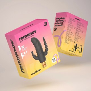 Crushious Romanov Model Classic z Wymienną Nakładką Silikonową Czarny/Złoty