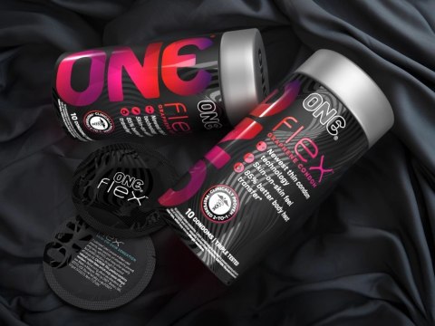 ONE Flex 10 szt. ultracienkie prezerwatywy grafenowe Sensatex