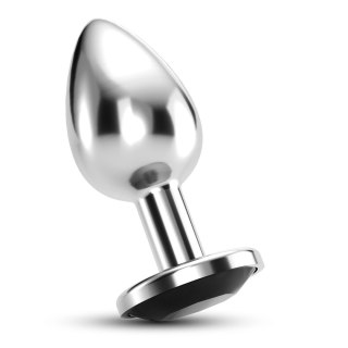 Crushious Bijou Anal Plug Large Czarny z Kryształem 8cm 4,1cm