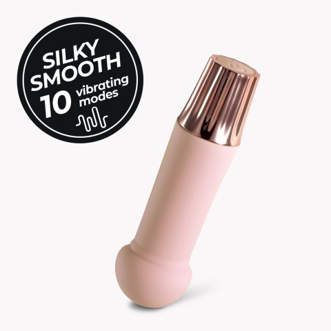 Crushious Mellow Puff Mini Wand Pink - kompaktowy masażer 10 trybow