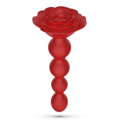 Crushious Rosaline Red - Model rotacyjny z pilotem, silikonowy 19 cm