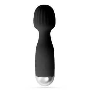 Crushious Wanderlust Mini Wand Massager czarny, kompaktowy masażer 15 cm