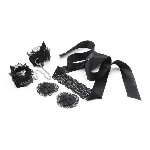 LoversPremium Lace Me Up zestaw koronkowy do zmysłowych akcentow czarny