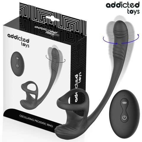 Addicted Toys Model 8435565961077 - System z Wibracją 360° i Pilotem, czarny