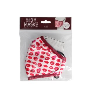 Bijoux Indiscrets Mask Lips - bawełniana maseczka z regulacją i filtrami