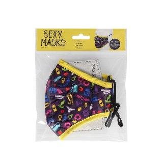 KINKY COLLECTION Mask Fashion Classic Czarna z Regulacją Filtrem