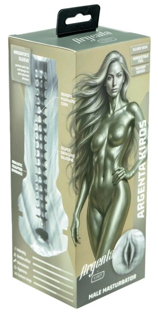 Kiiroo Feel Argenta Kiros Silver - maszyna intymna cyborg design 22 cm