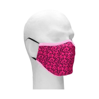 MOODZ Mask Fashionowa Maska Bawełniana z Regulacją i Filtrami Czarna