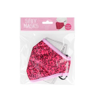 MOODZ Mask Fashionowa Maska Bawełniana z Regulacją i Filtrami Czarna