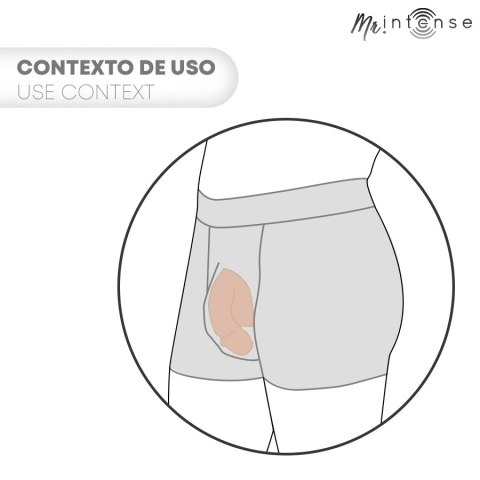 MR INTENSE Floppy Packer M - anatomiczny model silikonowy, średni