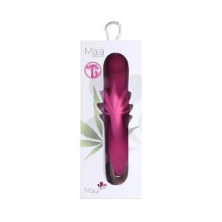 Maia Toys Maui silikonowy masażer intymny z dwoma silnikami USB zielony