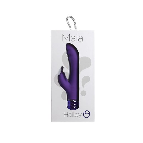 Mala Toys Hailey - silikonowy masażer dwupunktowy, USB, 10 trybow