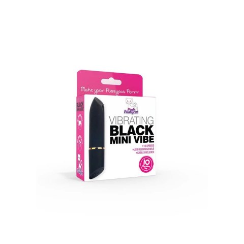 Pink Pussycat Black Mini Vibe - kompaktowy model w formie szminki, USB