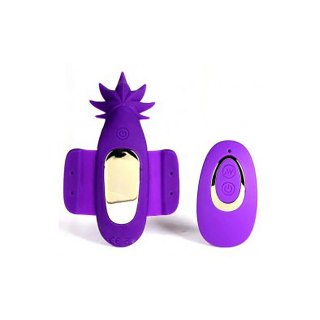 Satisfyer Sativa Panty - silikonowy masażer intymny z pilotem, liść konopi