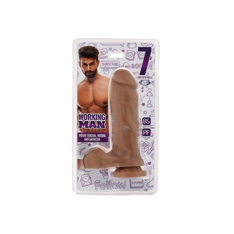 Working Man Model Influencer 18 cm - anatomiczny model z przyssawką