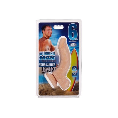 Working Man Your Surfer model anatomiczny 16,5 cm z przyssawką