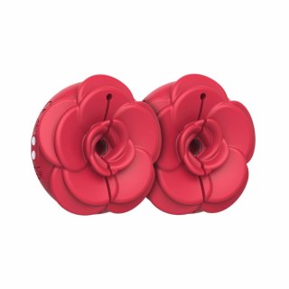 Teazers Klipsy Wibracyjne na Sutki 9 Trybow Czerwone USB Silikon