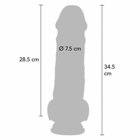 ToyJoy Get Real Deluxe model anatomiczny z przyssawką 34,5 cm Extra Gruby