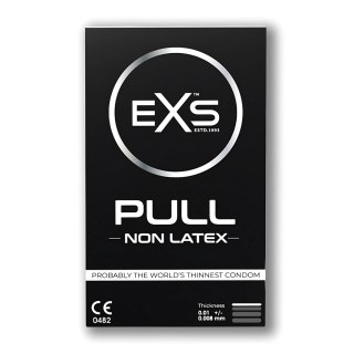 EXS Pull Prezerwatywy Bezlateksowe 3 szt. Hypoalergiczne Ultra Cienkie