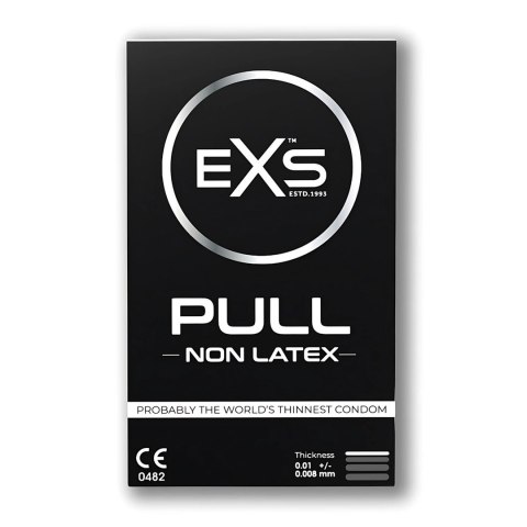 EXS Pull Prezerwatywy Bezlateksowe 3 szt. Hypoalergiczne Ultra Cienkie