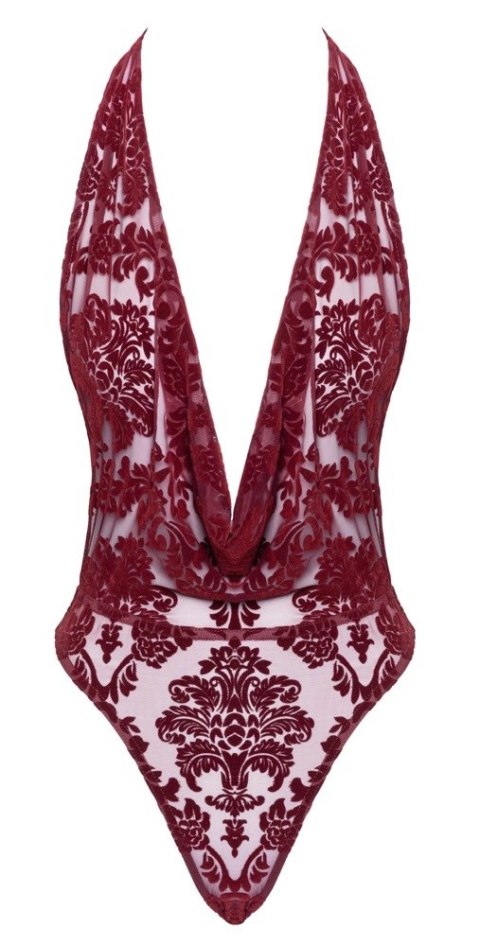 Noir Handmade Kink Royal Body Bordowy Transparentny M