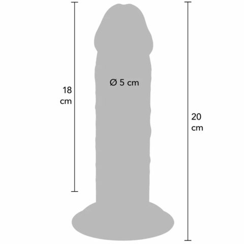 TOYJOY Get Real Deluxe Vital Skin TPE 20cm - model z podwojną gęstością