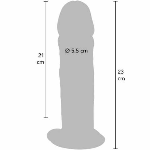 TOYJOY Get Real Deluxe anatomiczny model TPE 23 cm z przyssawką