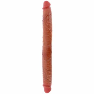 ToyJoy Get Real Skin silikonowy model dwustronny karmelowy 46 cm
