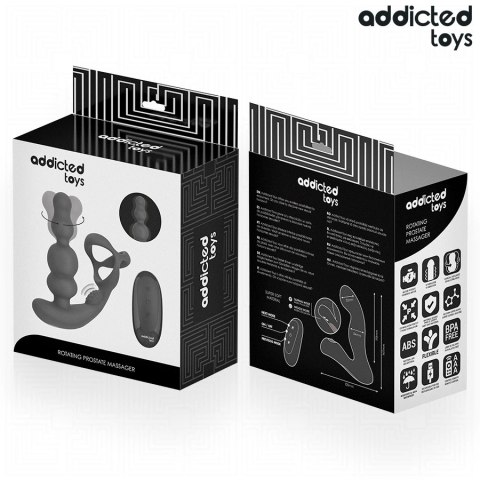 Addicted Toys Prostata Rotator z pilotem - silikonowy, 10 trybow, USB