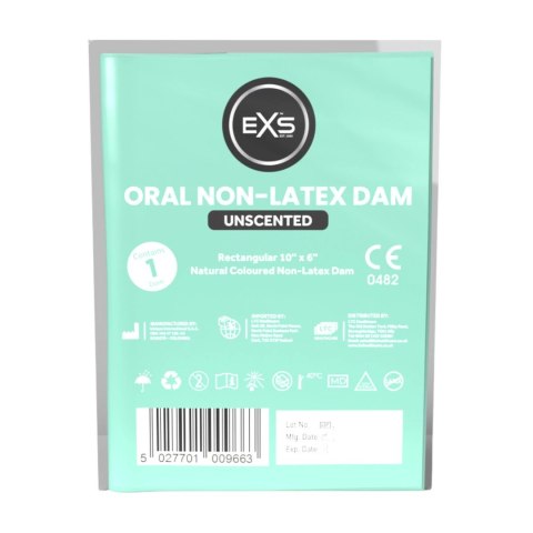 EXS Non-Latex Oral Dam Bezsmakowa Powłoka Ochronna 1 sztuka