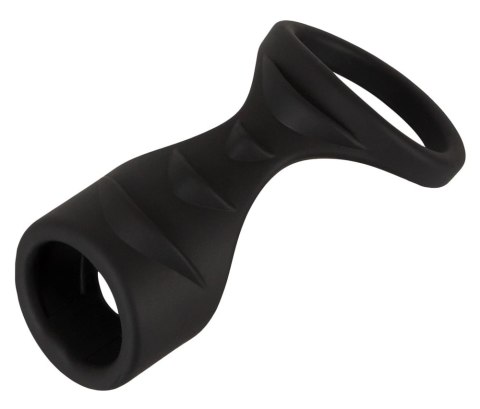 Erecto Liquid Silicone - Pierścieniowy system intymny z opaską na podstawę, 8 cm
