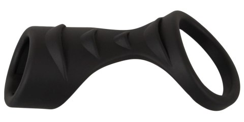 Erecto Liquid Silicone - Pierścieniowy system intymny z opaską na podstawę, 8 cm