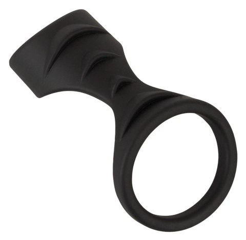 Erecto Liquid Silicone - Pierścieniowy system intymny z opaską na podstawę, 8 cm