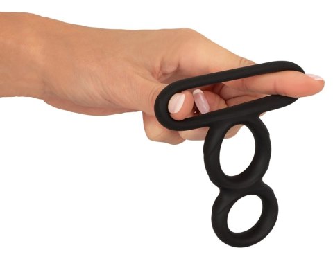 Erecto Triple Ring Liquid Silicone - elastyczny zestaw trzech pierścieni